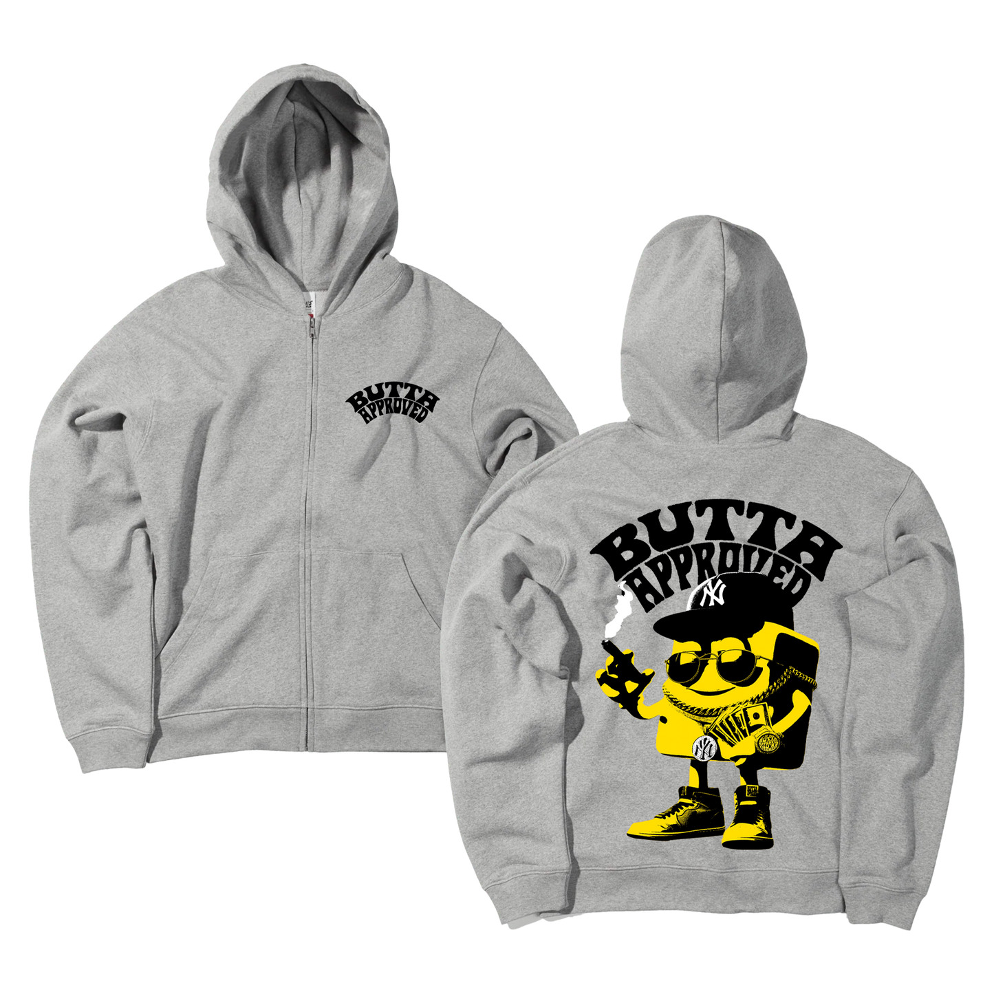 Bronx Bomber Butta Zip Up Hoodie